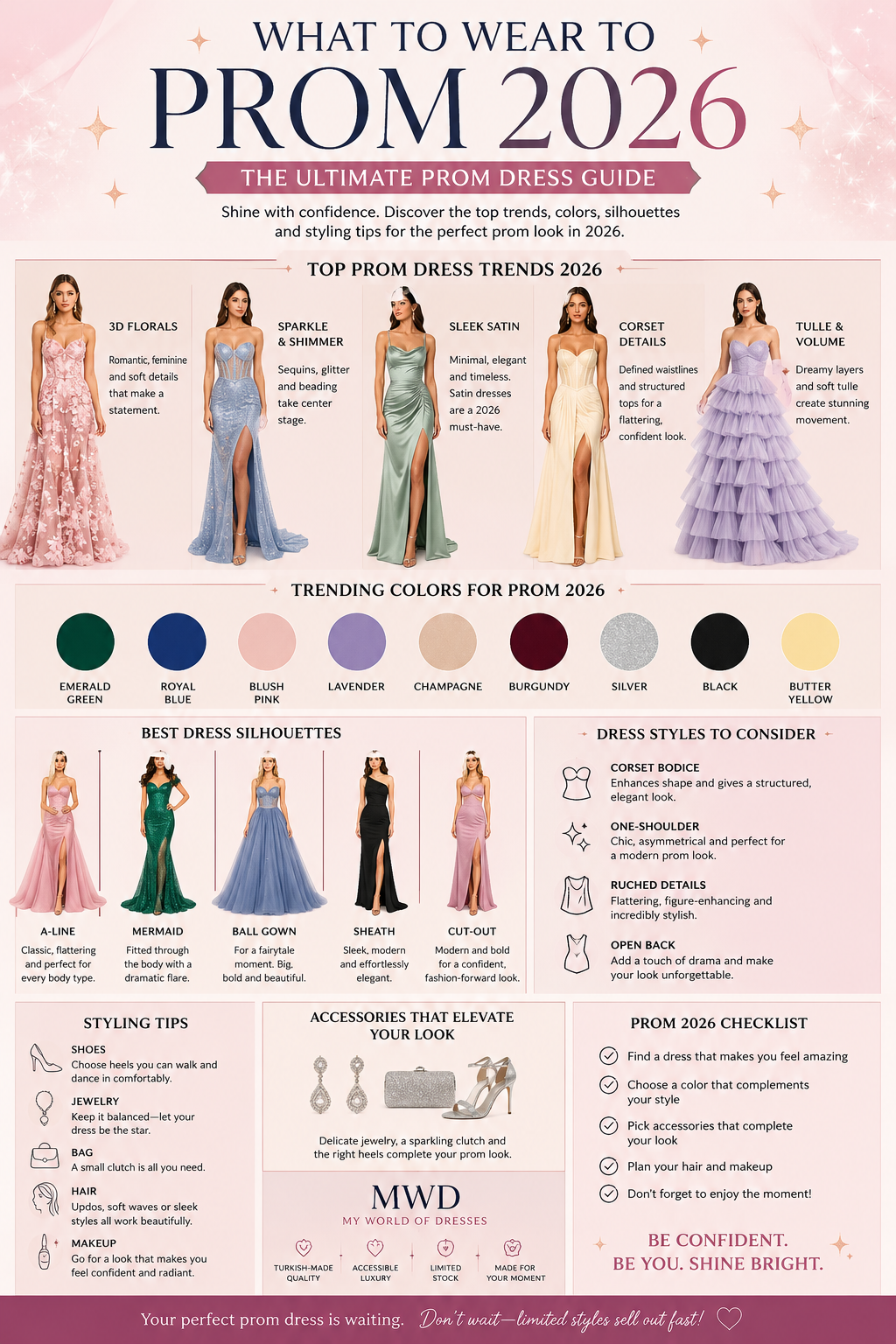 list of prom dress designers What to Wear to 2026: The Ultimate Prom Guide – My World Dresses Sleeveless Bi-Stretch Wool Double-Face RCT-KAMZ-202112 Pink Size:Waist Size : 34 Unfinished Bottom